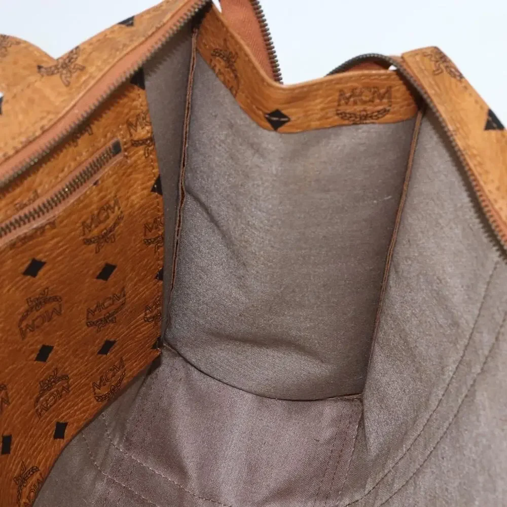 MCM Logogram Visetos Tote Bag Brown